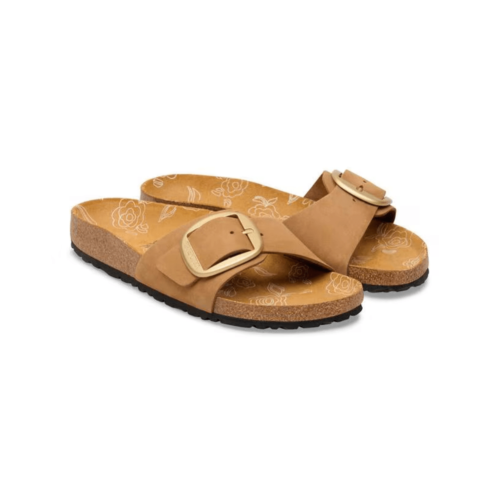 Birkenstock Madrid Big Buckle Women's Nubuck Leather Sandals - Mink 2