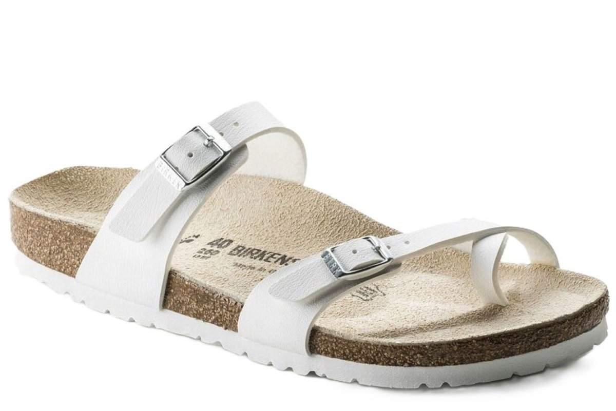 Birkenstock Women's Mayari Graceful White Flat Sandal 8
