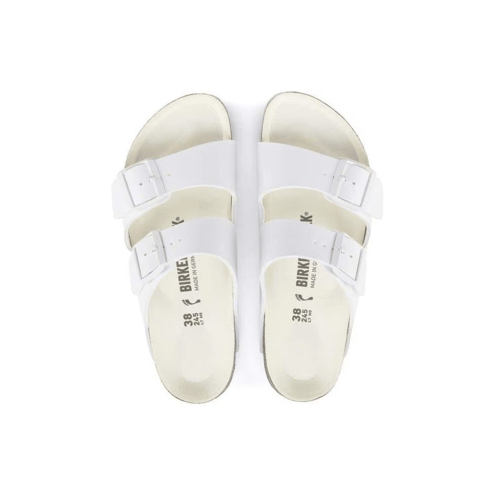 Birkenstock Unisex Arizona Birko - Flor Sandals - Triple White 4