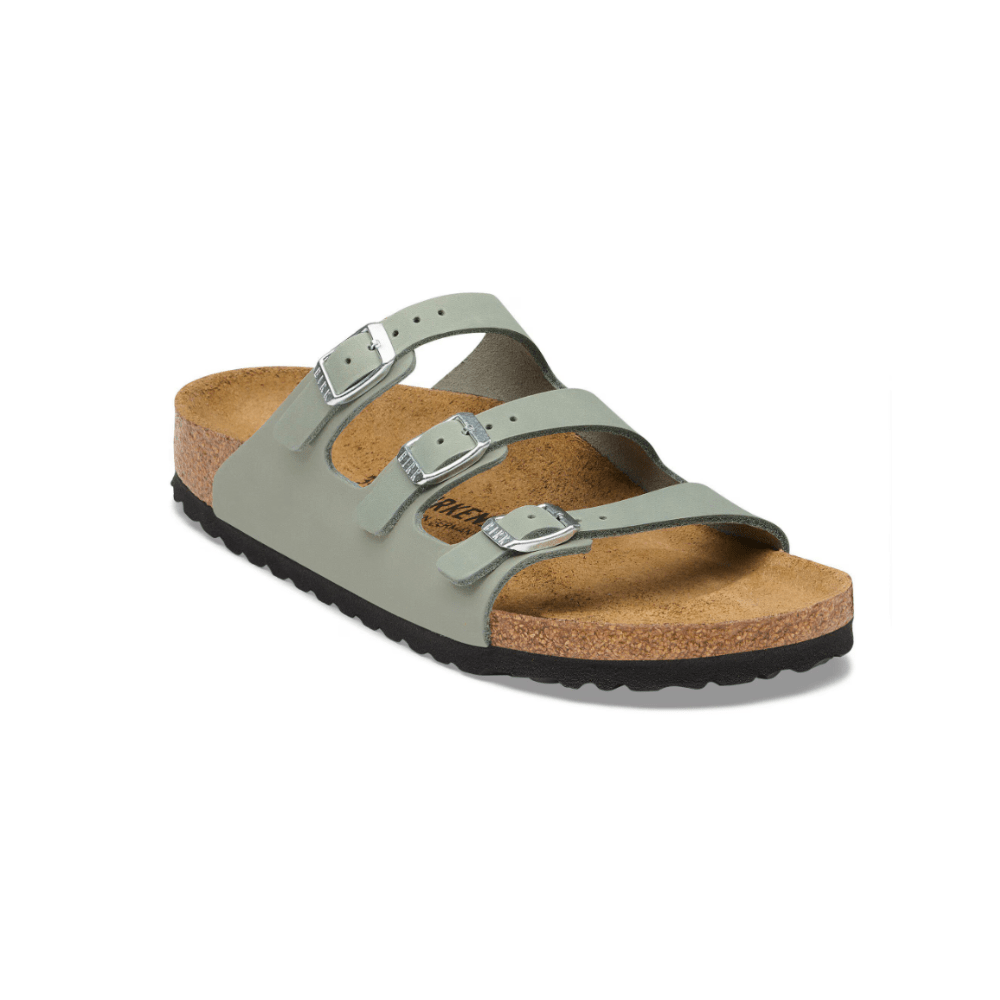 Birkenstock Women's Florida Fresh Oiled Leather Sandals - Pure Sage 6