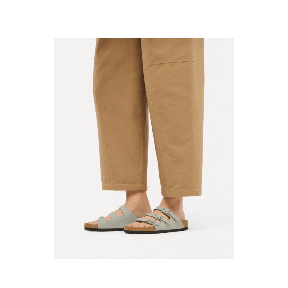 Birkenstock Women's Florida Fresh Oiled Leather Sandals - Pure Sage 5