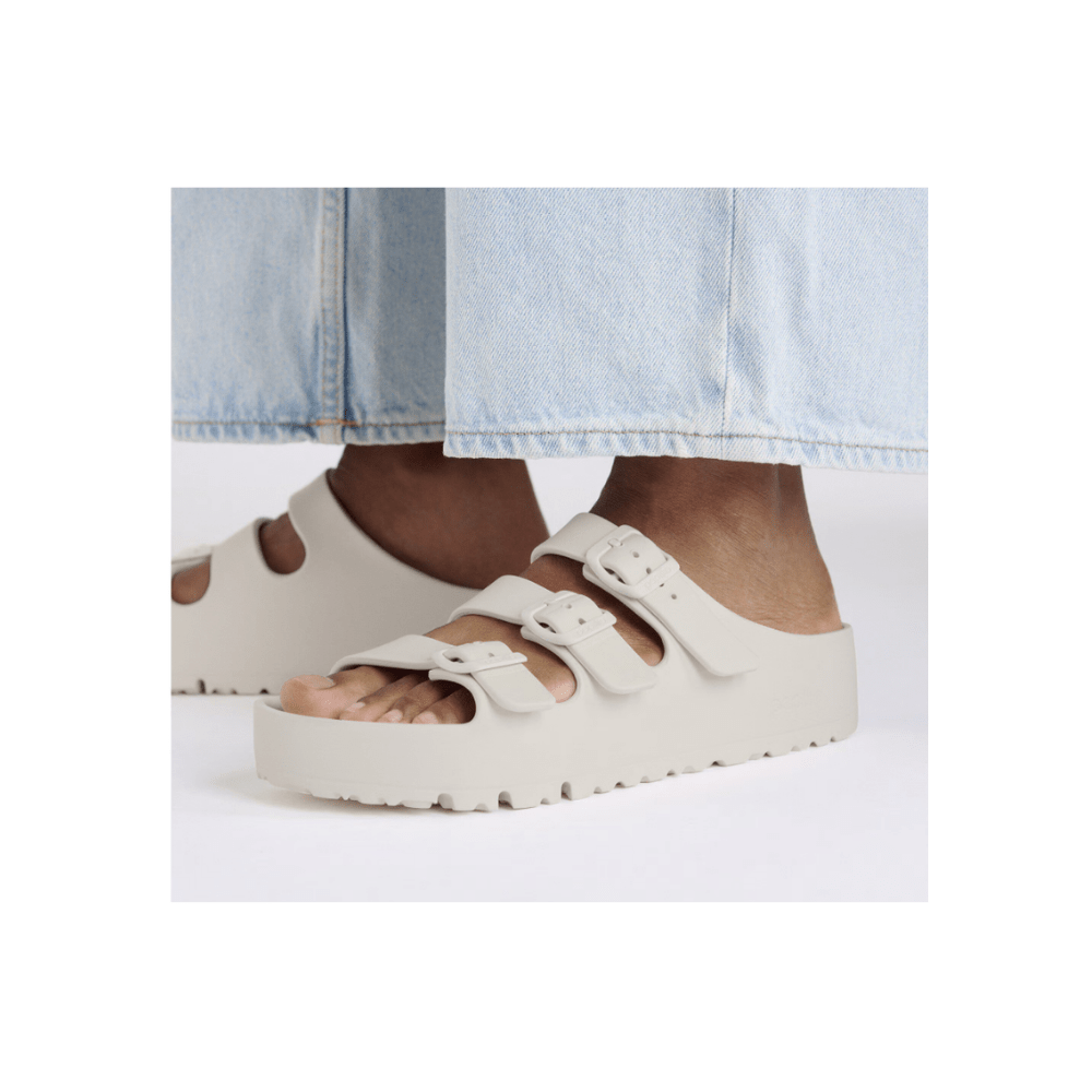 Birkenstock Women's Florida III Flex Platform EVA Sandals - Eggshell 5
