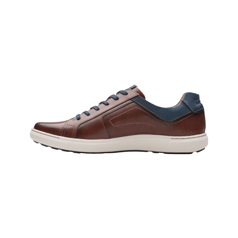 Clarks Men's Mapstone Lace Lightweight Sneaker - Mahogany Leather 2