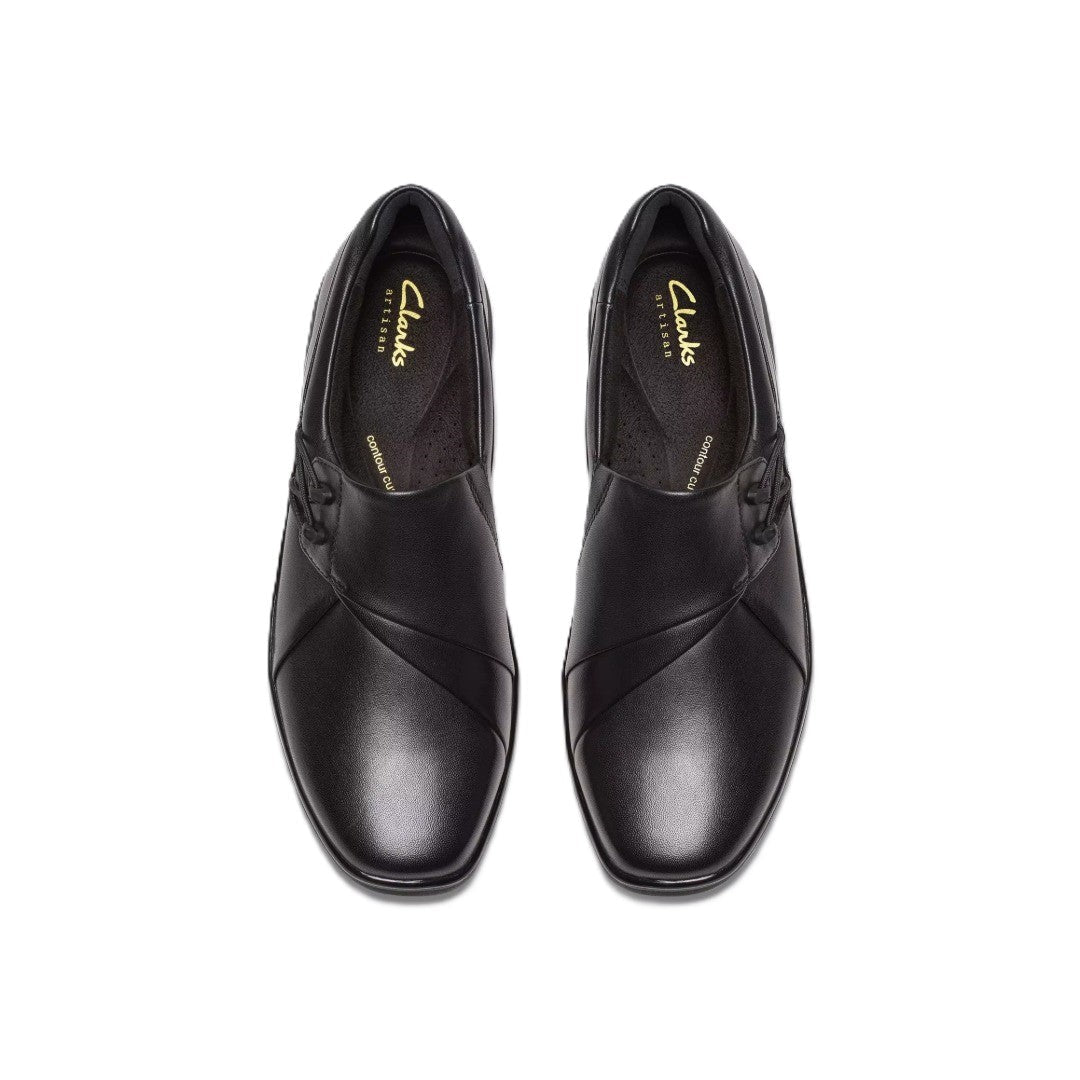 Clarks Women's Lynell Slip Black Leather 82971 6