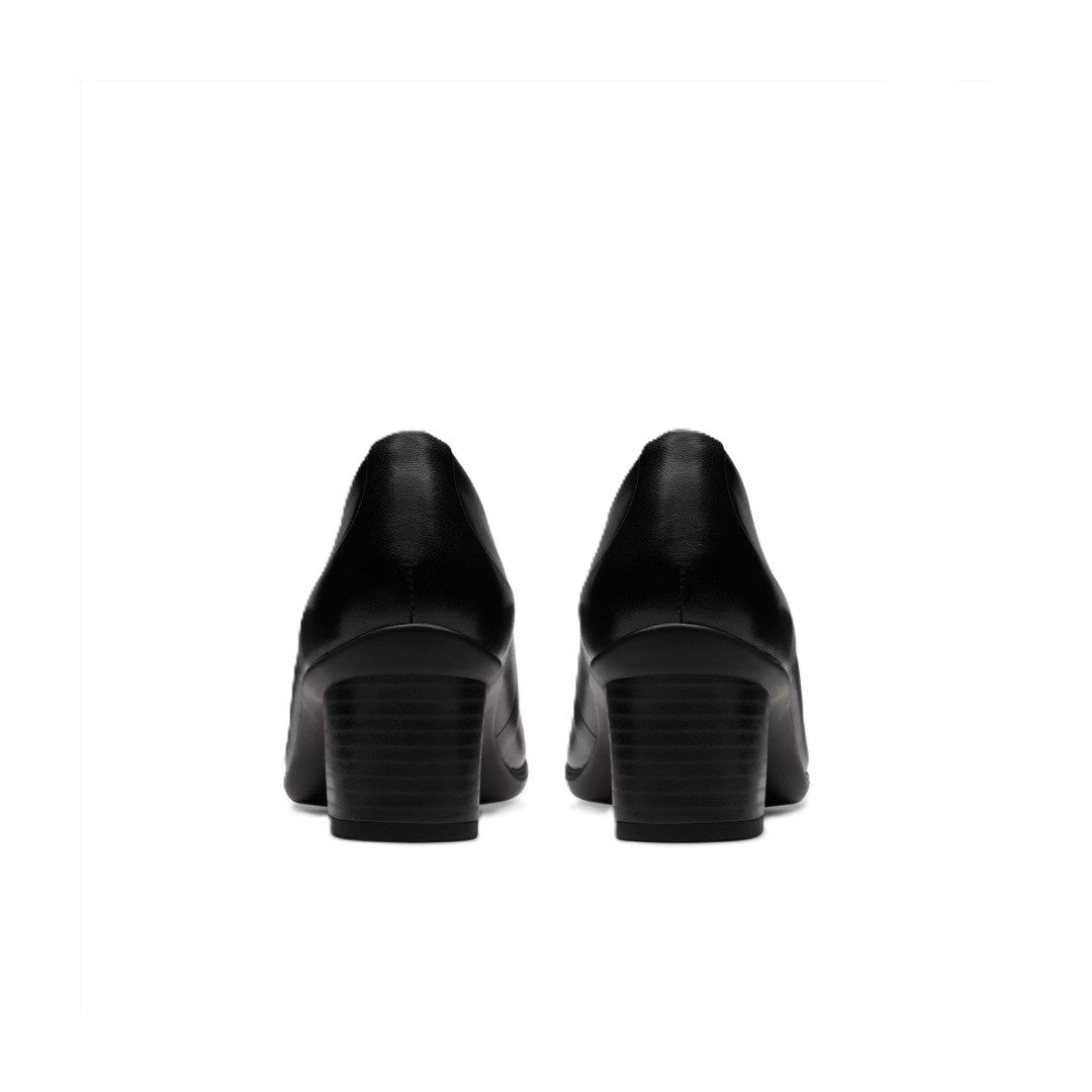 Clarks Women's Shaya Poppy Black Leather 82997 4