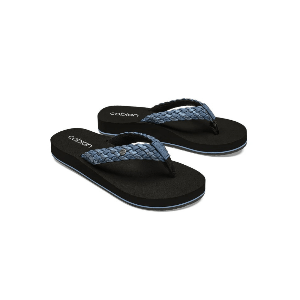 Cobian Women's Braided Bounce Sandal - Indigo 3