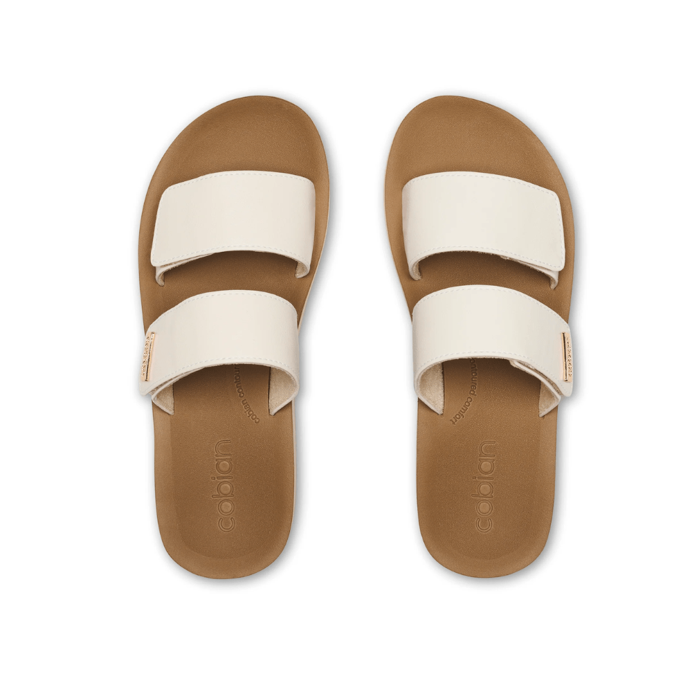 Cobian Women’s Dana Rise™ Adjustable Strap Elevated Sandal – White 4