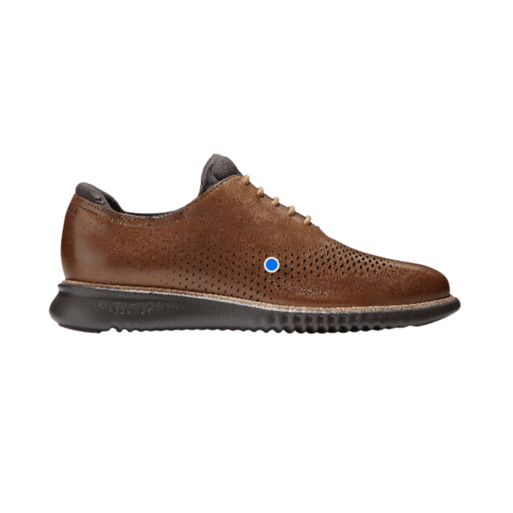 Cole Haan Men's 2.Zerogrand Laser Wingtip Oxford, British tan/Java 2
