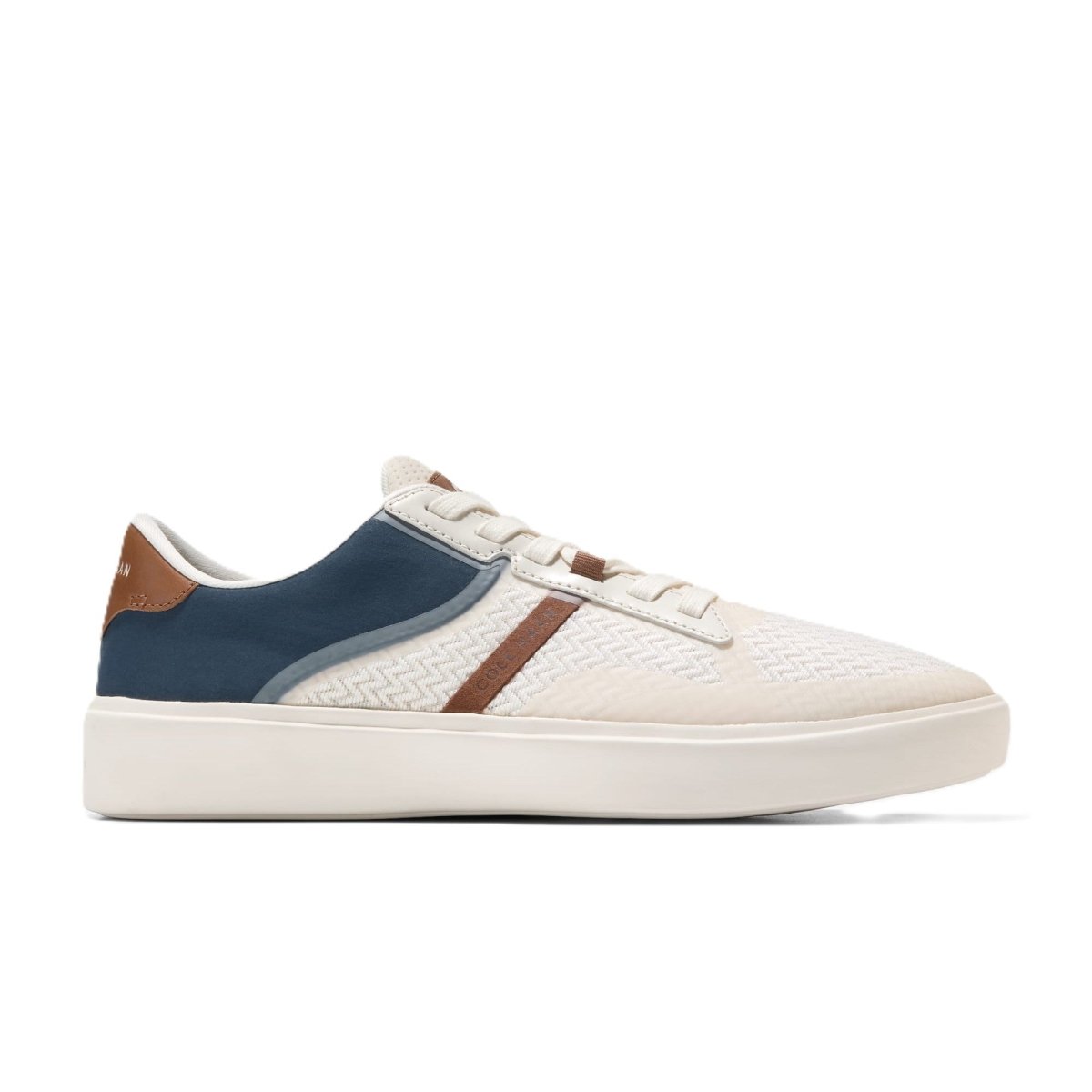 Cole Haan Men's Grand Crosscourt Winner Ivory/ Navy Blazer Sneakers 2