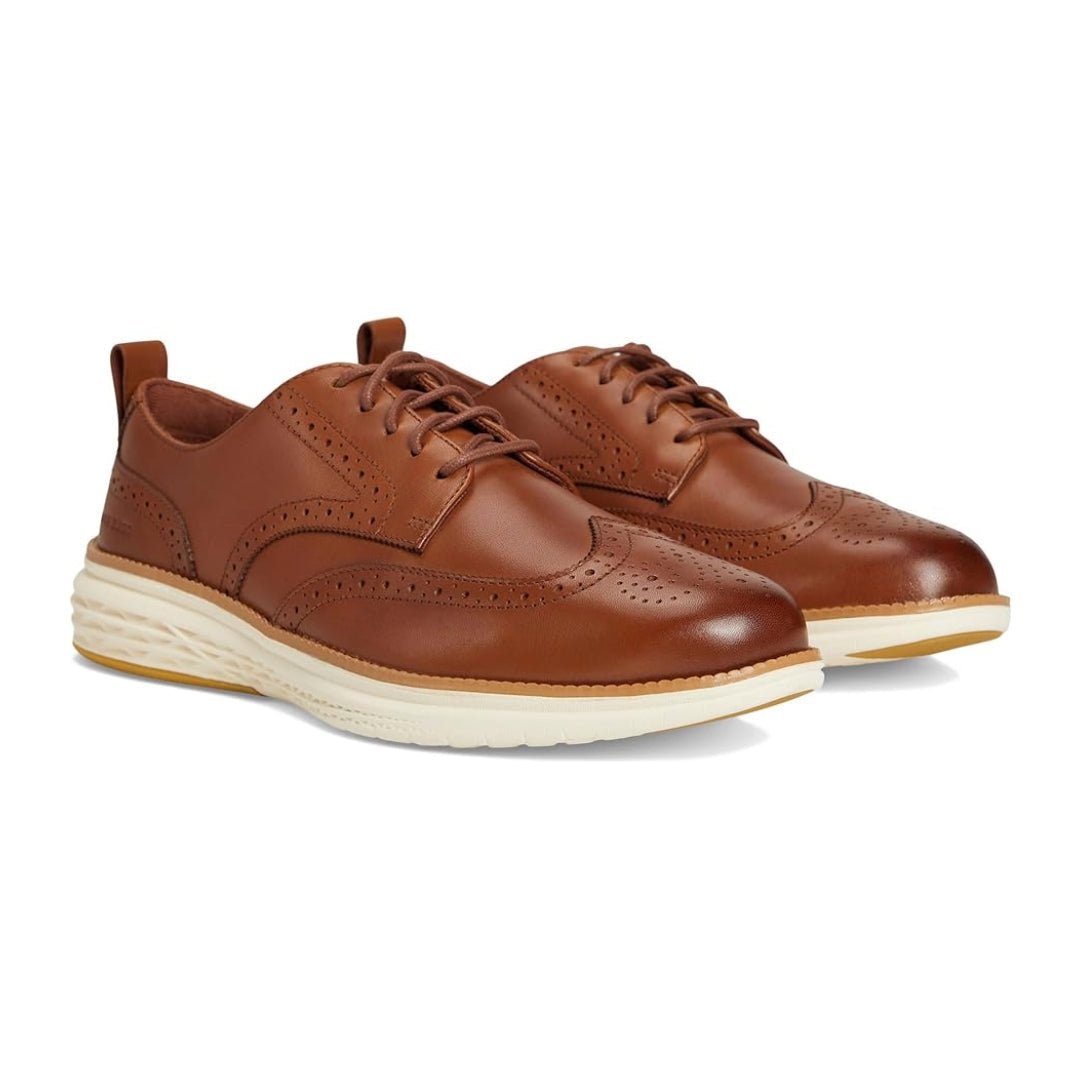 Cole Haan Men's Grand Hurrion Wing Oxford British Tan / Ivory Shoes 1