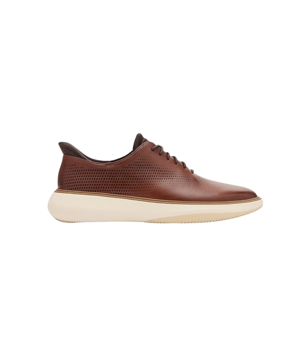 Cole Haan Men's Grand Phaze Laser Quick - On Leather Oxford - British Tan/Dark Natural 1