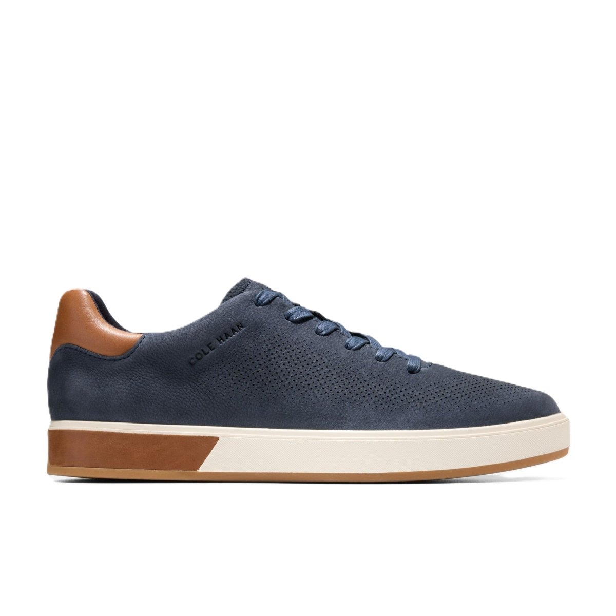 Cole Haan Men's Grandpro Angleace Navy Blazer - British Tan - Gum Sneakers 2