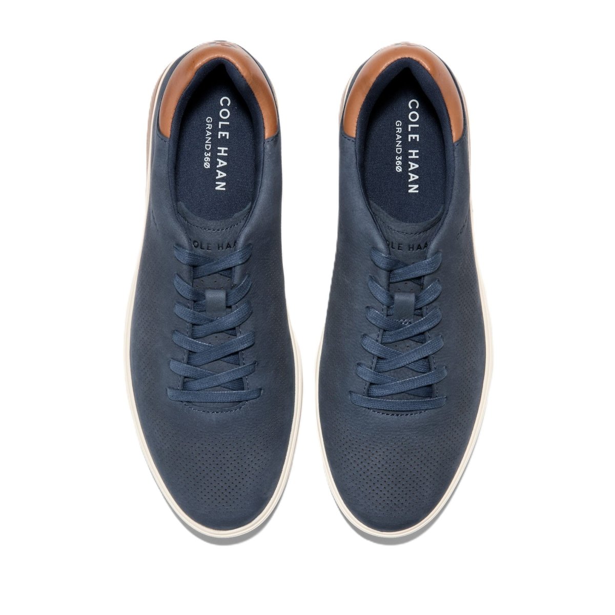 Cole Haan Men's Grandpro Angleace Navy Blazer - British Tan - Gum Sneakers 6