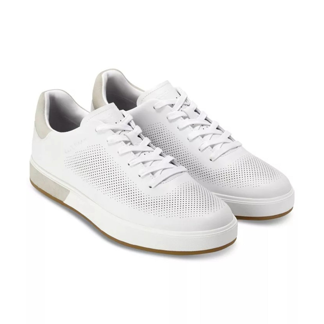 Cole Haan Men's Grandpro Angleace Optic White / Silver Birch Sneakers Shoes 2