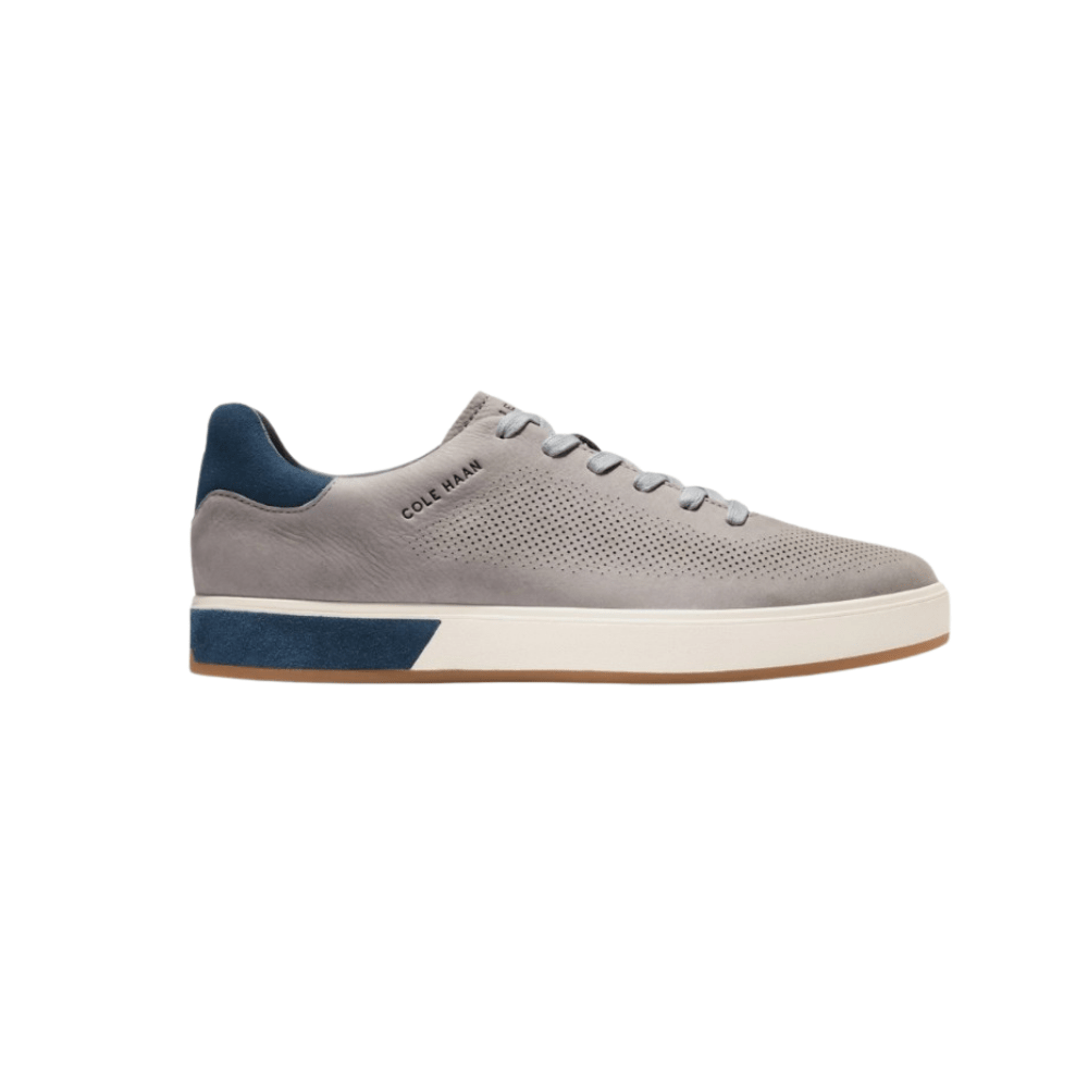 Cole Haan Men's GrandPrø Angleace Leather Sneakers - Sea Stone/Big Dipper/Ivory 1