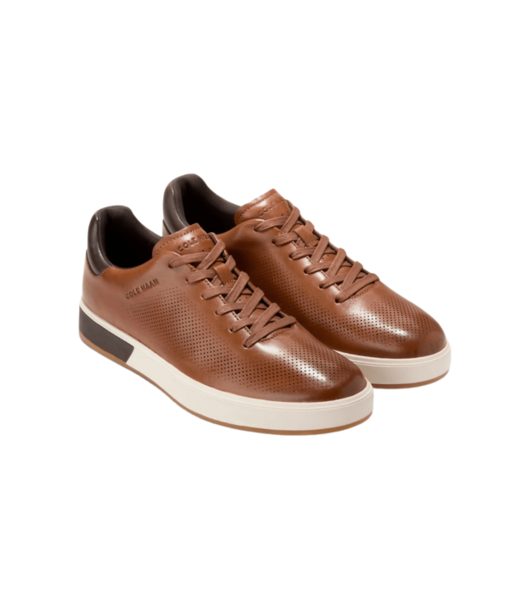 Cole Haan Men's GrandPrø Angleace Sneakers - British Tan/Dark Chocolate/Ivory 2