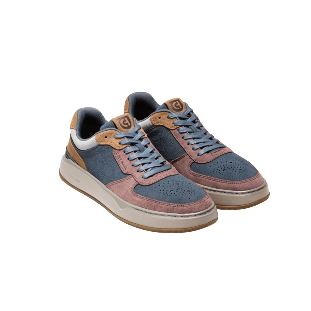 Cole Haan Men’s GrandPrø Crossover Suede Sneakers – Turbulence/Toasted Coconut 2