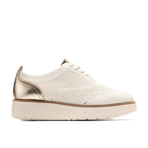 Cole Haan Women's Grand City Platform Sneaker Soft Gold Metallic - Ivory 2
