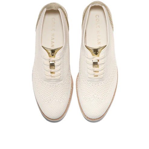 Cole Haan Women's Grand City Platform Sneaker Soft Gold Metallic - Ivory 6