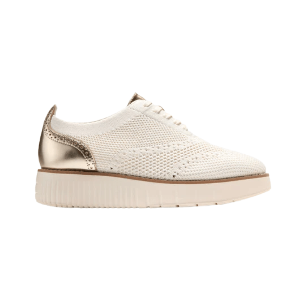Cole Haan Women's Grand City Platform Sneaker Soft Gold Metallic - Ivory 1