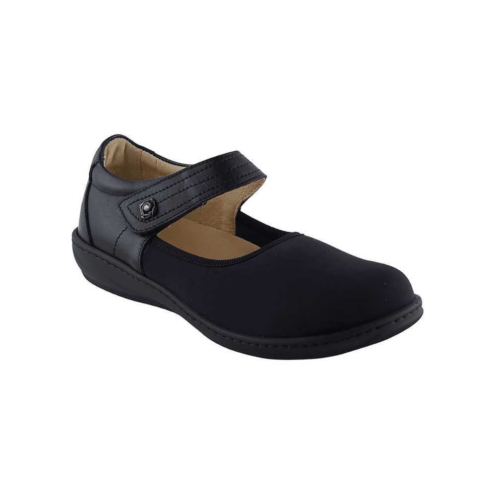 David Tate Everly Women's Micro Leather Combination Shoes - Black 1