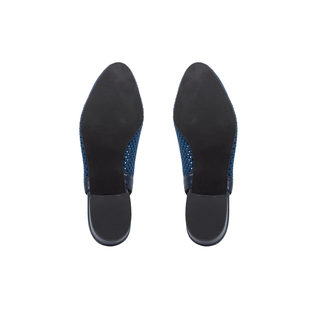 David Tate Women's Glenna Stretched Fabric Slingback Pump - Navy 6