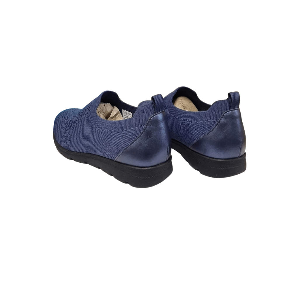 David Tate Women's Ultimate Stretch Slip - On Loafer - Navy Stretch 3