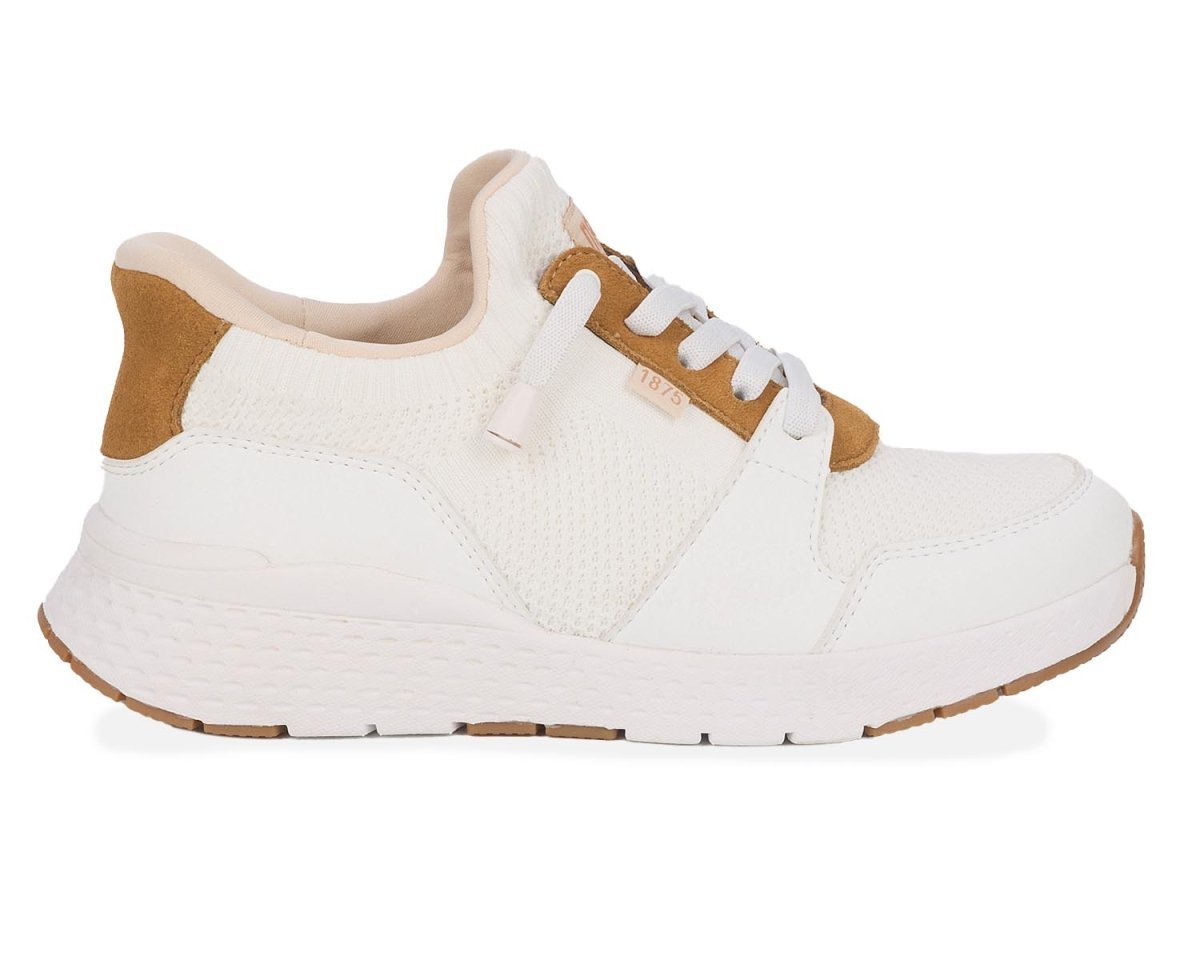 Drew Bobbie Women's Hand's Free Sneakers - White Mesh Combo 2