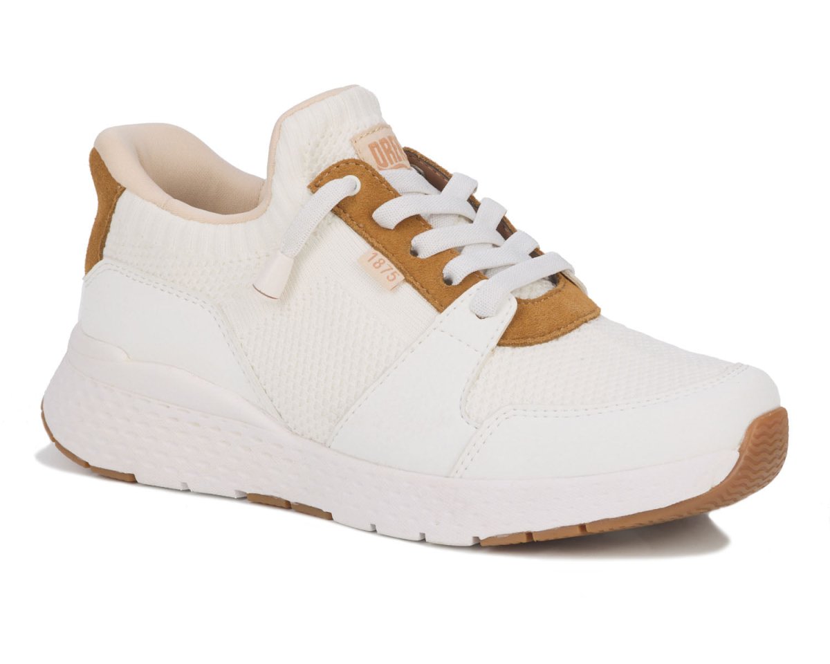 Drew Bobbie Women's Hand's Free Sneakers - White Mesh Combo 4