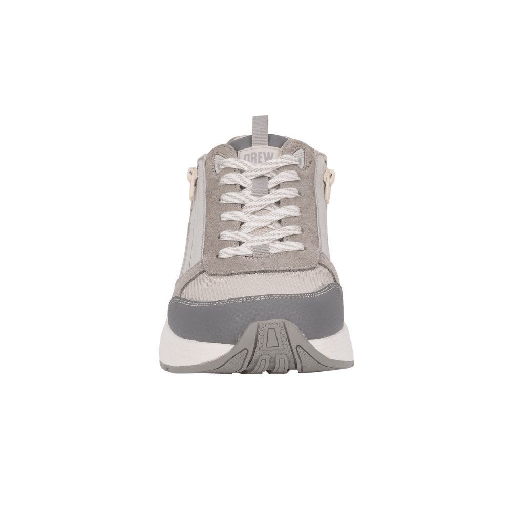 Drew Miller Men's Orthotic Comfort Sneaker, Grey Suede Combo 5