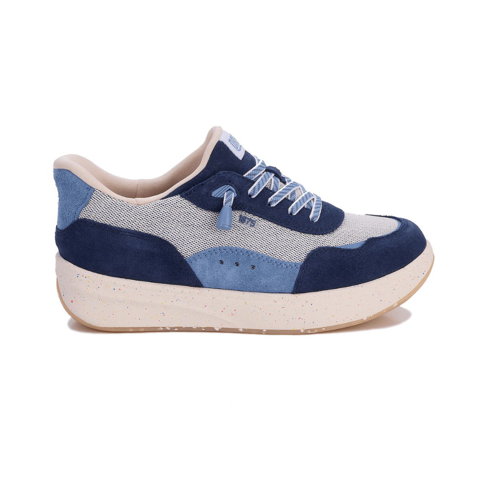 Drew Shoe Women's Orthotic Sneaker – Hobby Navy Suede Combo 10838 1