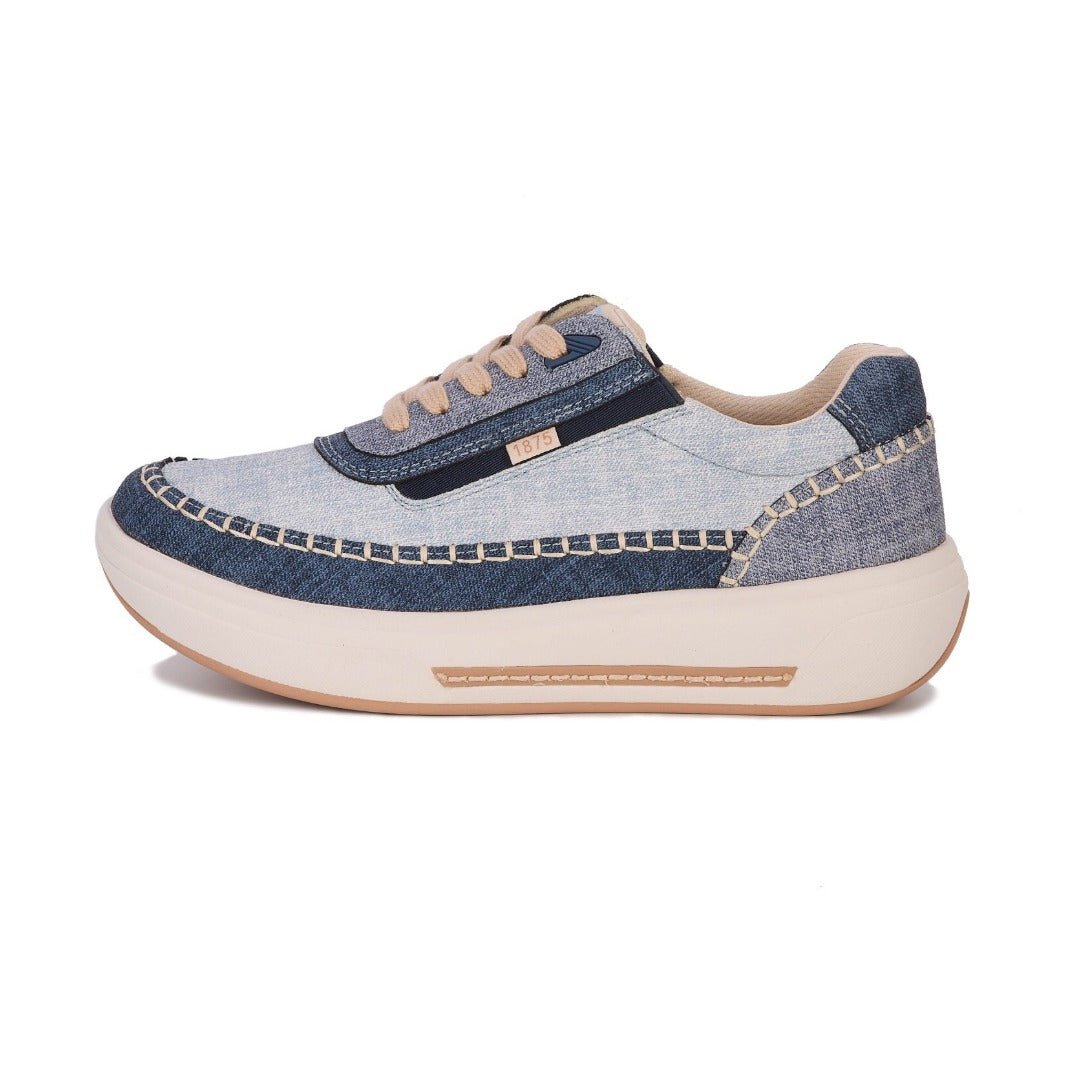 Drew Women's Julep Orthotic Sneaker Denim Combo 10840-37 3