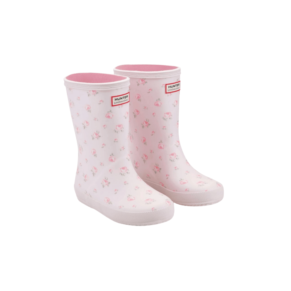 Hunter x LoveShackFancy Kids' First Classic Rain Boots - Light Pink 2