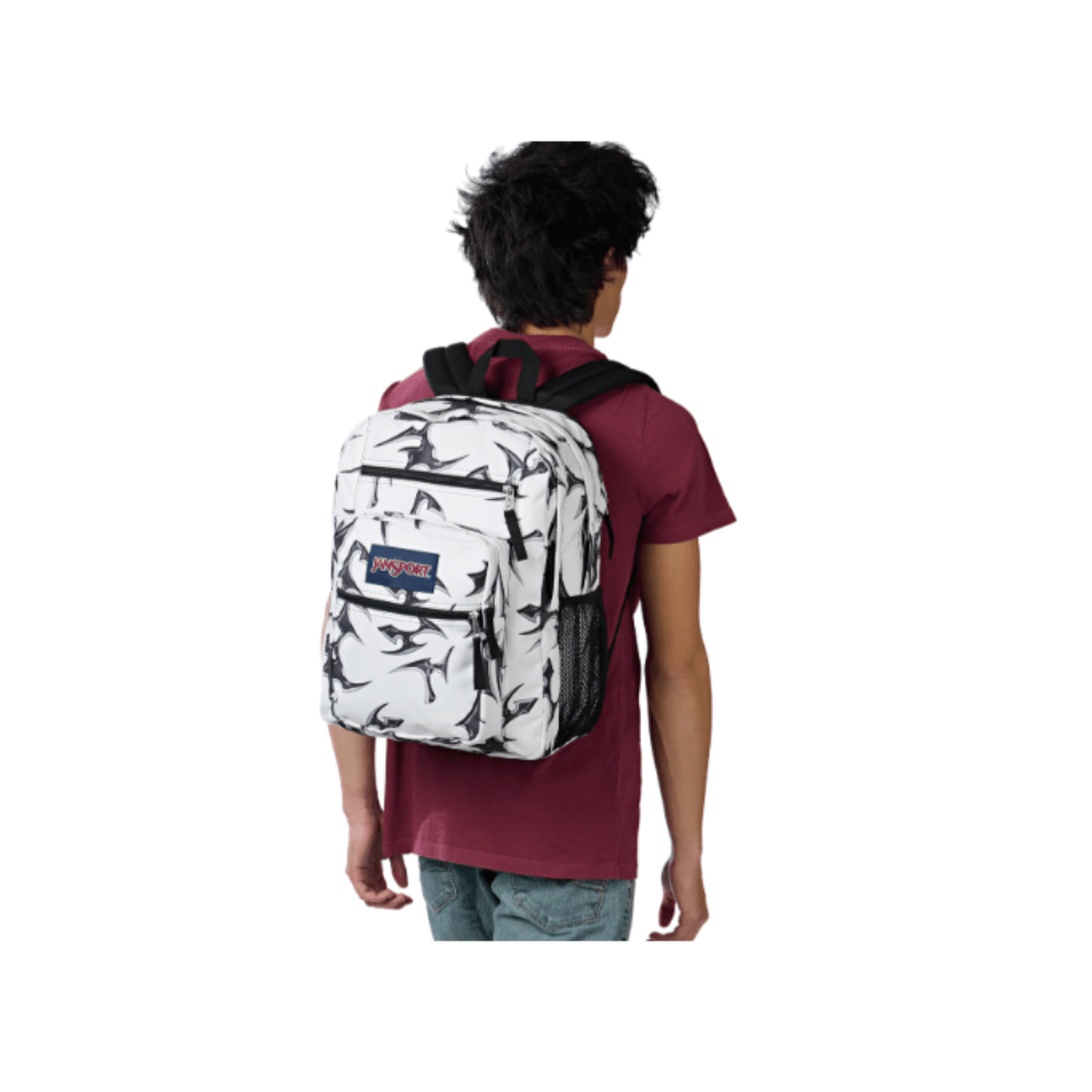 JanSport Big Student Backpack – Cyber Silver White 2