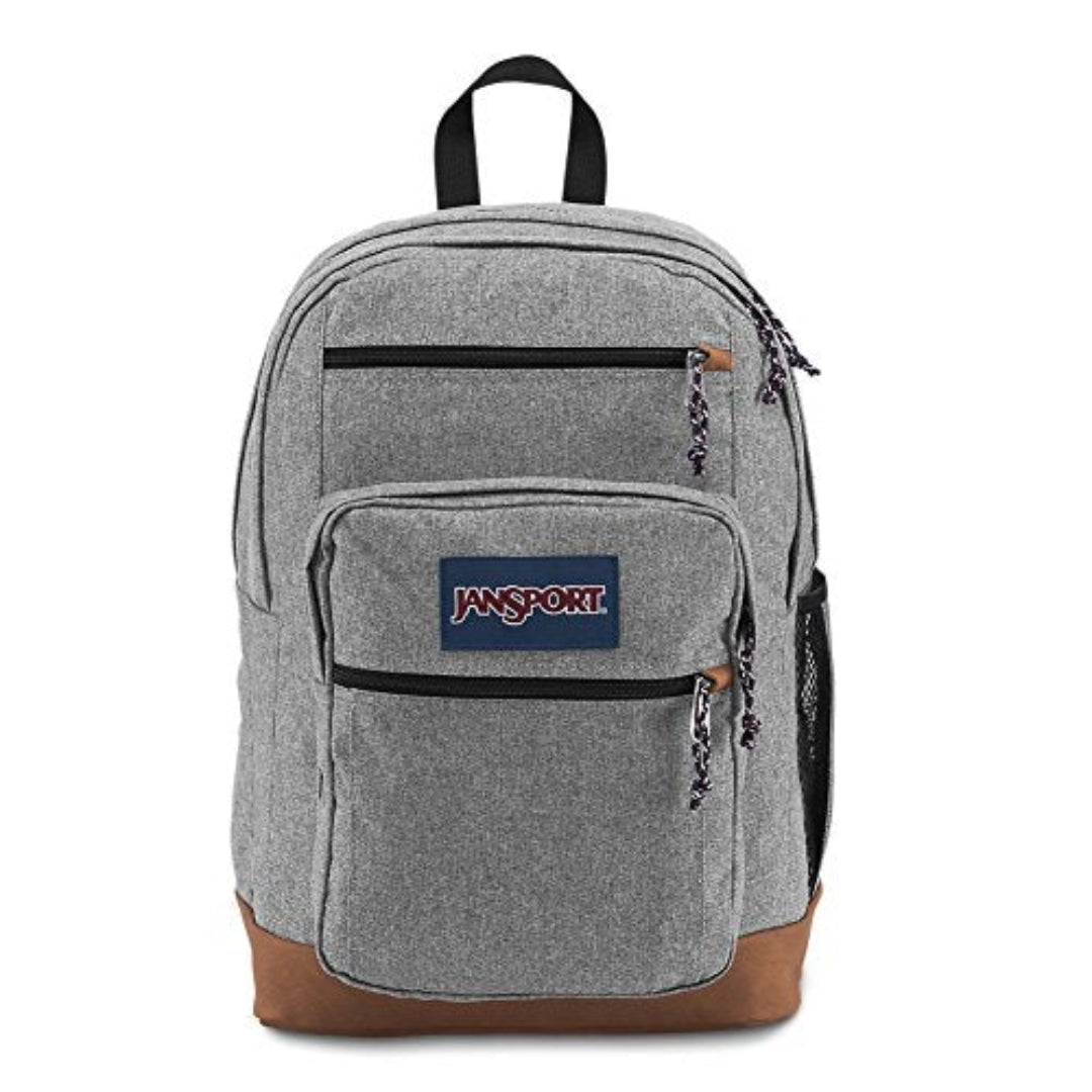 Jansport Cool Student Grey Letterman Backpack 1