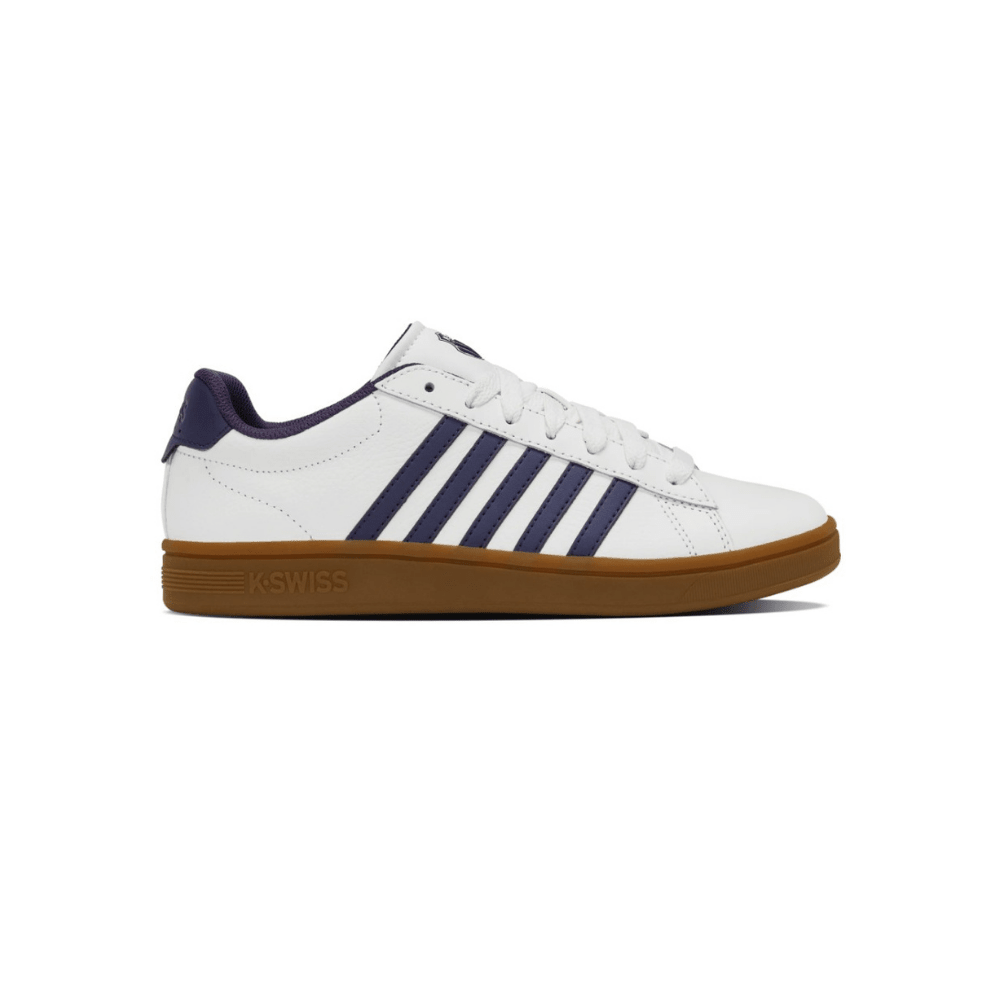 K - Swiss Court Tiebreak II Men's Bright White/Naval Academy/Gum 04413 - 140 - M 1