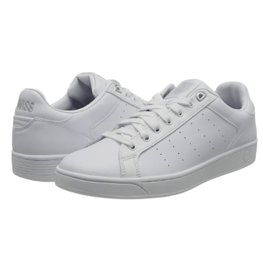K - Swiss Men's Clean court CMF Tennis shoes - White/Full Gray 3