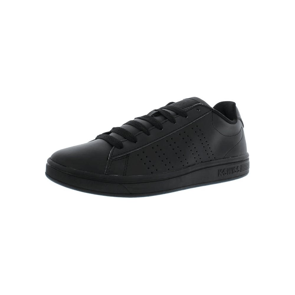 K-Swiss Men’s Court Casper Low Sneakers – Black / Black / Black 6