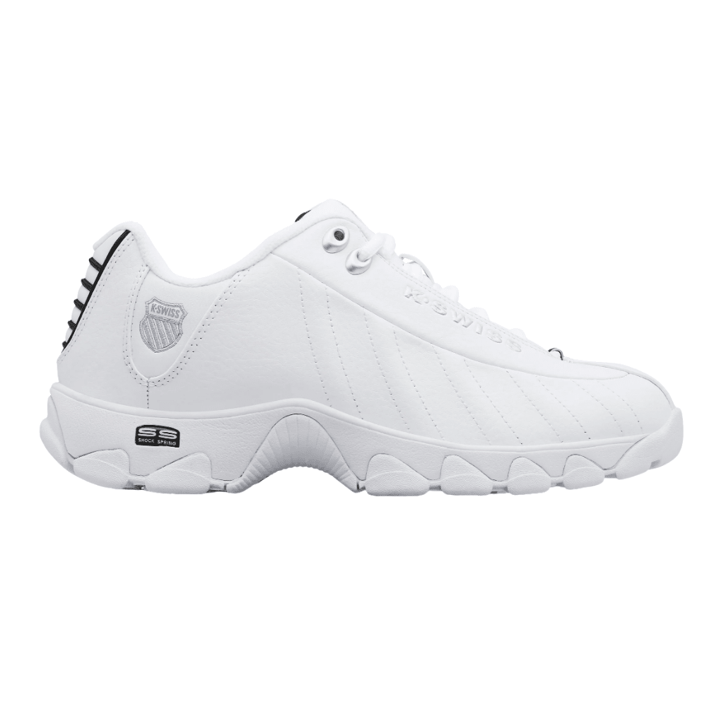 K - Swiss Men's ST329 CMF 03426 - 129 - M WHITE/BLACK/SILVER Sneaker 1