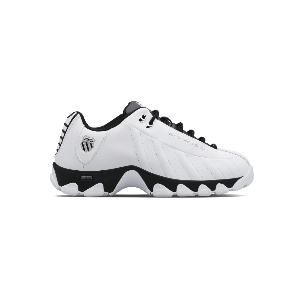 K - Swiss Men's ST329 CMF Leather Tennis Sneaker White/Black 6