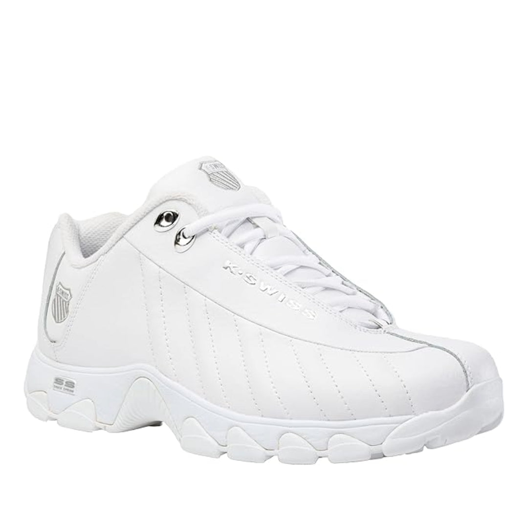 K-Swiss Men's ST329 CMF White/Silver/Silver 03426-157 Sneaker 2