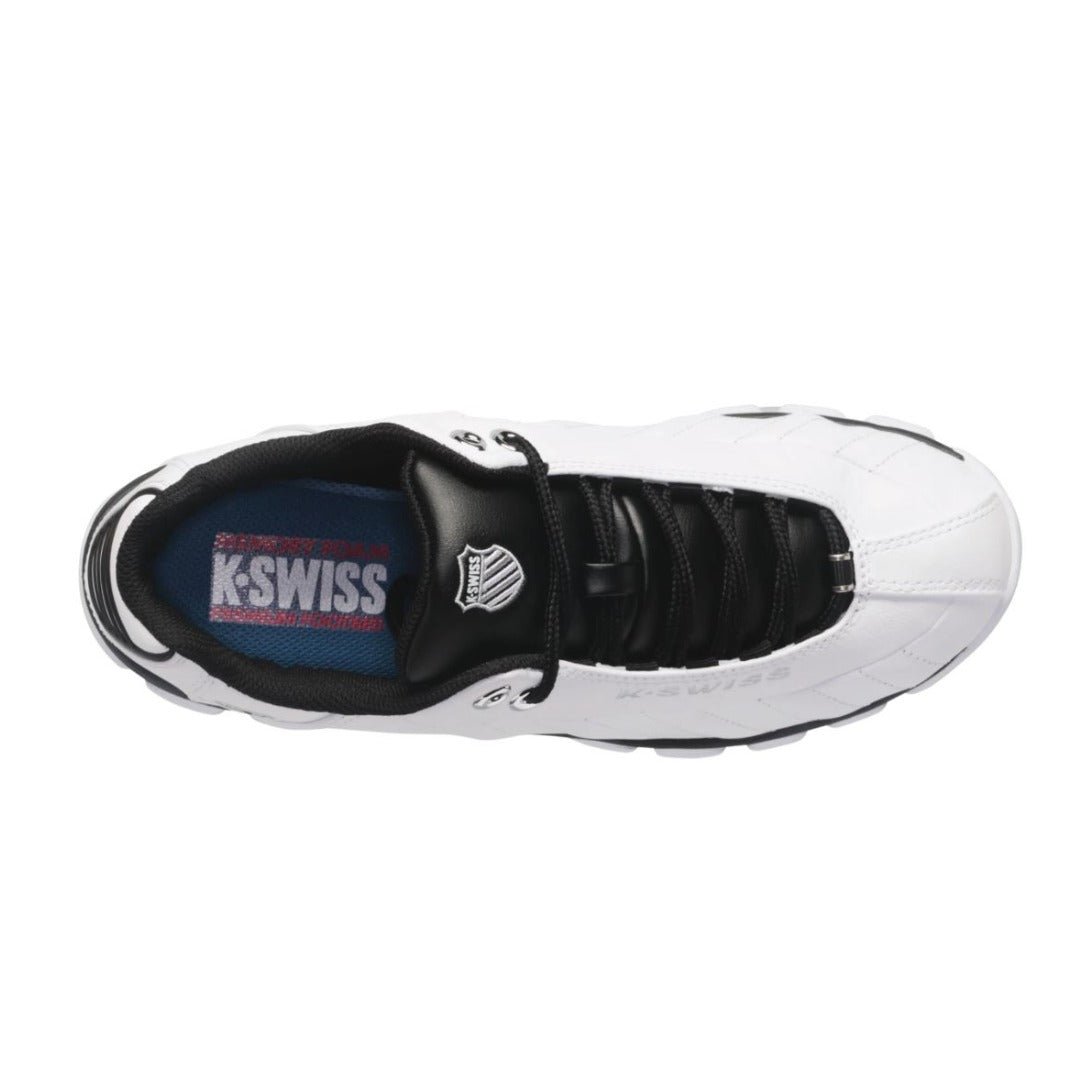 K - Swiss ST329 CMF White Black 03426 - 102 Leather Men's Wide Shoes 2