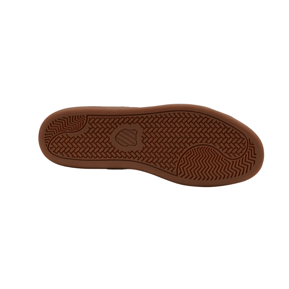 K - Swiss Women's Court Tiebreak II Leather Shoes - WHITE/BLACK/GUM 7