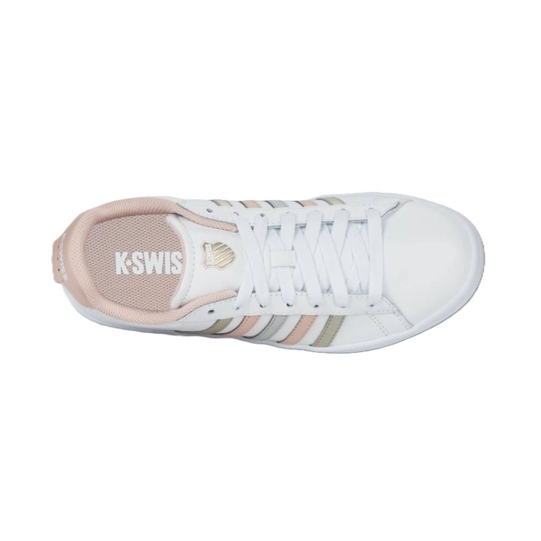 K-Swiss Women's Court Tiebreak II White / Cameo Rose / White Sneaker 2