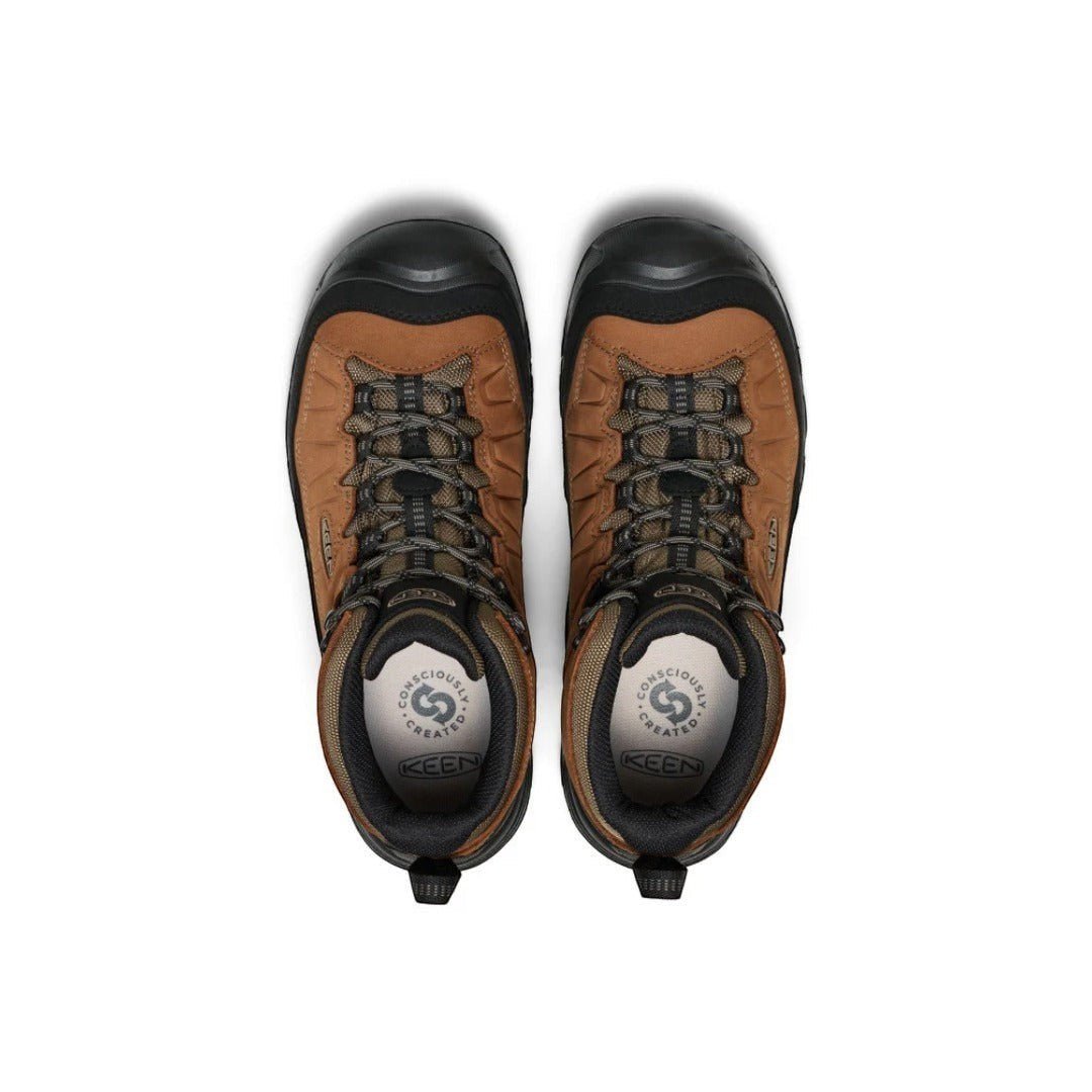 Keen Men's Targhee IV Waterproof Hiking Boot Bison / Black 3