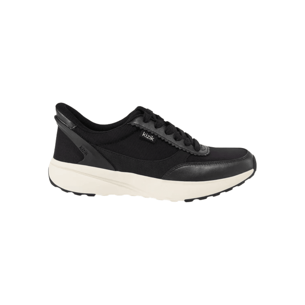 Kizik Paris Women's Hands - Free Breathable Sneaker - Black / Pristine 1