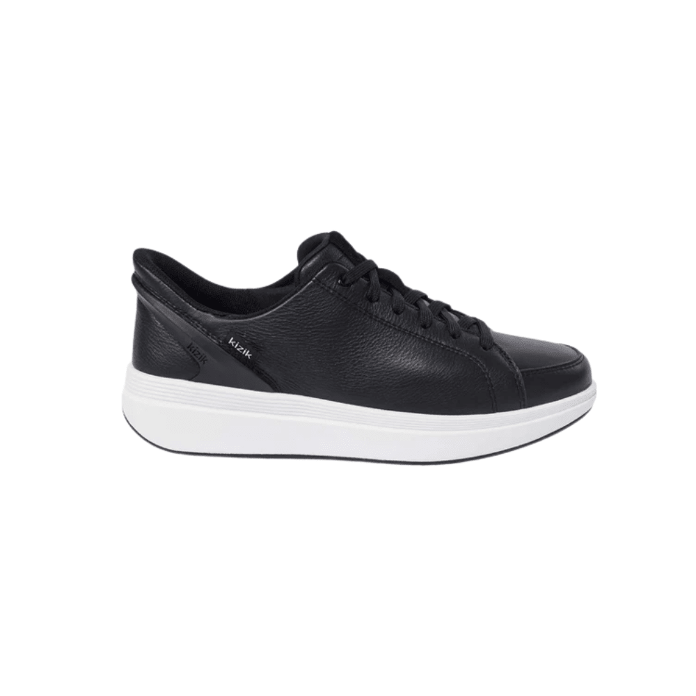 Kizik Sydney Women's Hands - Free Lightweight Leather Sneaker - Black 1