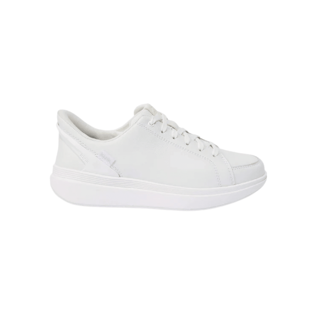 Kizik Sydney Women's Hands - Free Lightweight Leather Sneaker - White 1