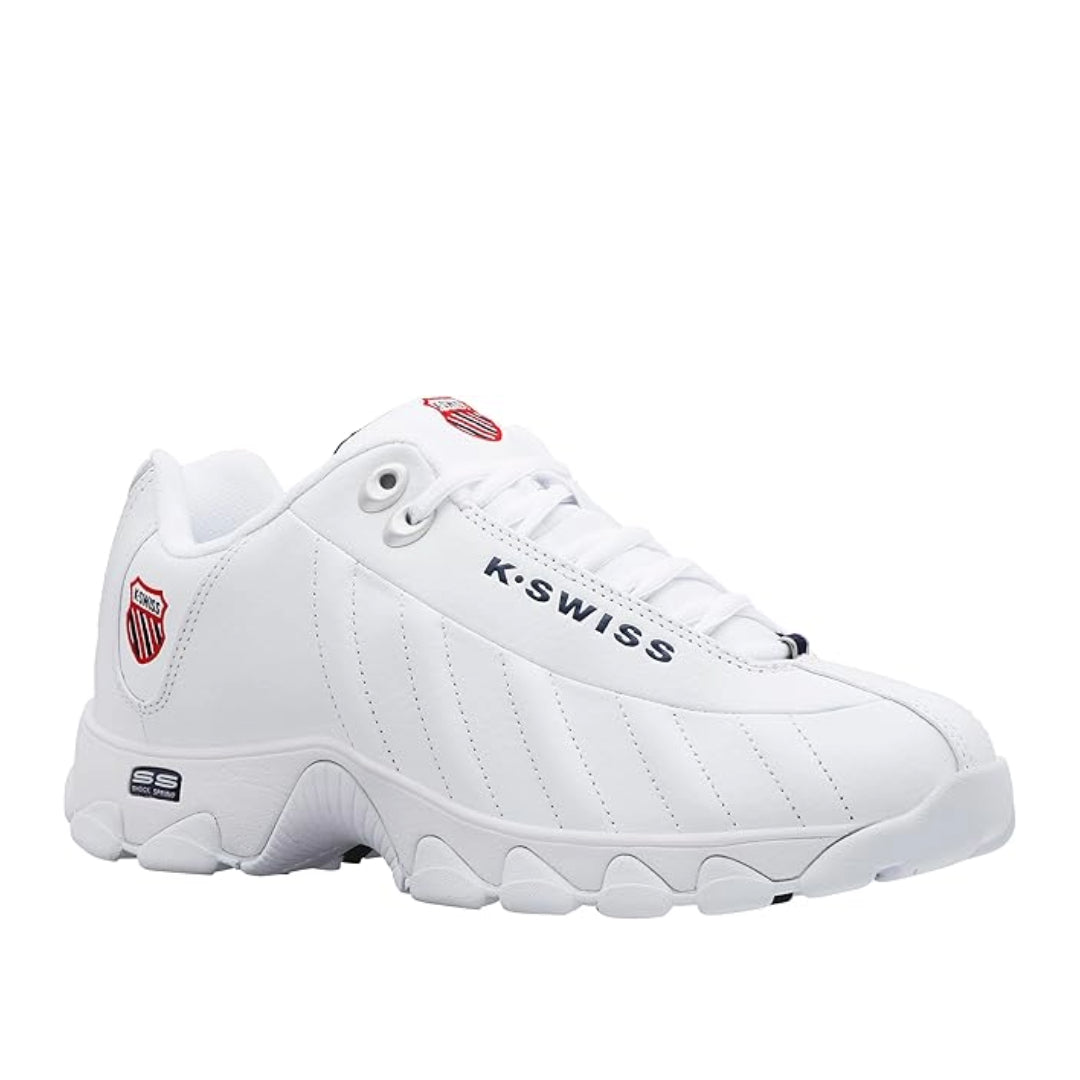 K.swiss Men's ST329 CMF 03426-130-M White / Navy / Red Sneaker 4