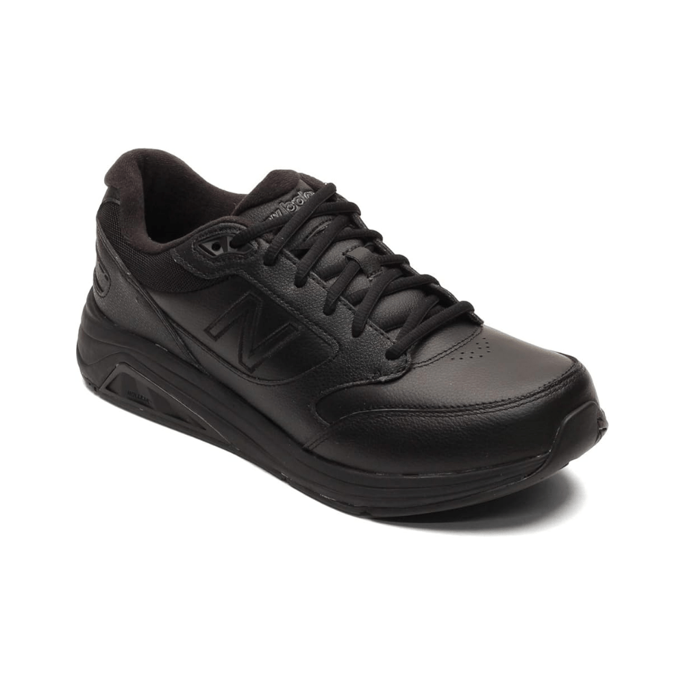 New Balance 928v3 Unisex Leather Cushioned Walking Shoes - Black 3